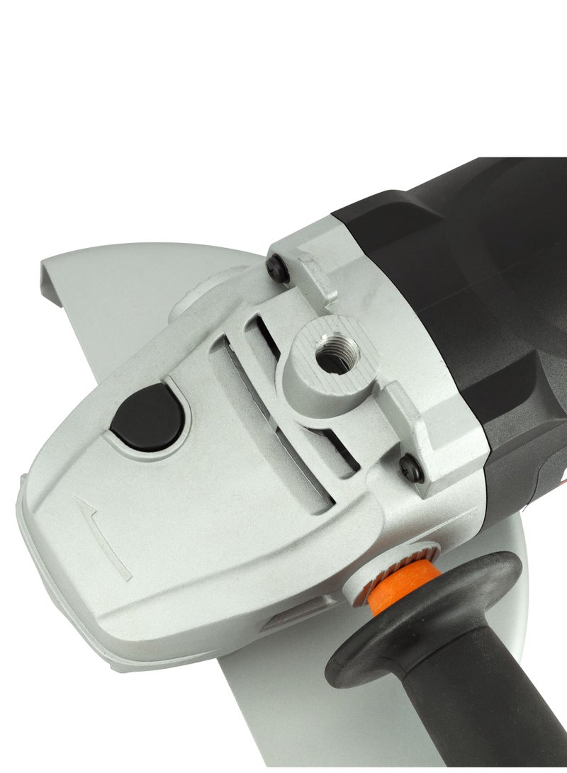 GEEPAS 26mm Angle Grinder, 2200W Power, 230mm Disc, GAG9022PR-240, 6500RPM,  Aluminium Gear Box, Safety Lock System, Ideal for Metal Grinding & Cutting  - Image 3