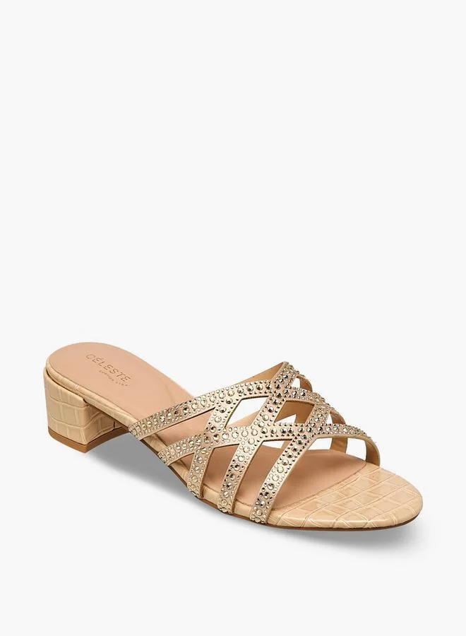 سيليست Women Block Heel Sandals Ramadan Collections