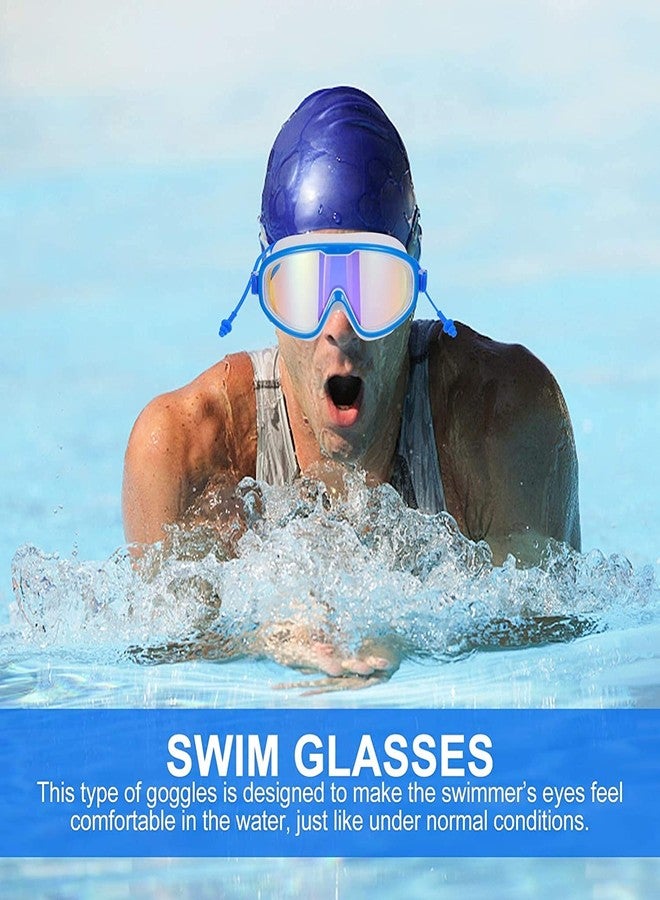 Ostin Swimming Goggles Portable Water Resistant Anti Fog Swimming Eyewear, Anti-Fog UV Protection, Wide Vision Swim Glasses with Ear Plugs for Men Women Youth - Image 3