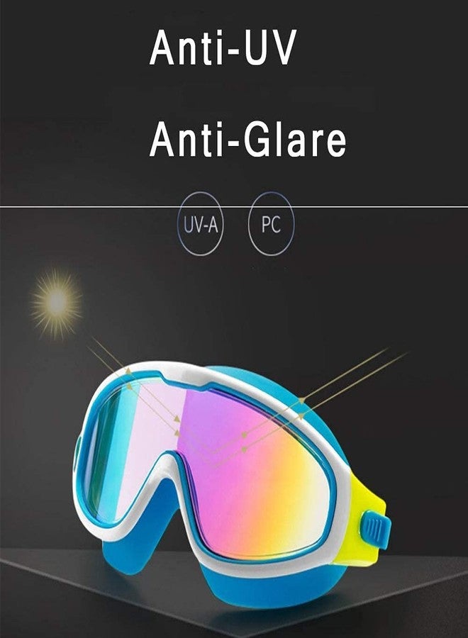 Ostin Swimming Goggles Portable Water Resistant Anti Fog Swimming Eyewear, Anti-Fog UV Protection, Wide Vision Swim Glasses with Ear Plugs for Men Women Youth - Image 2