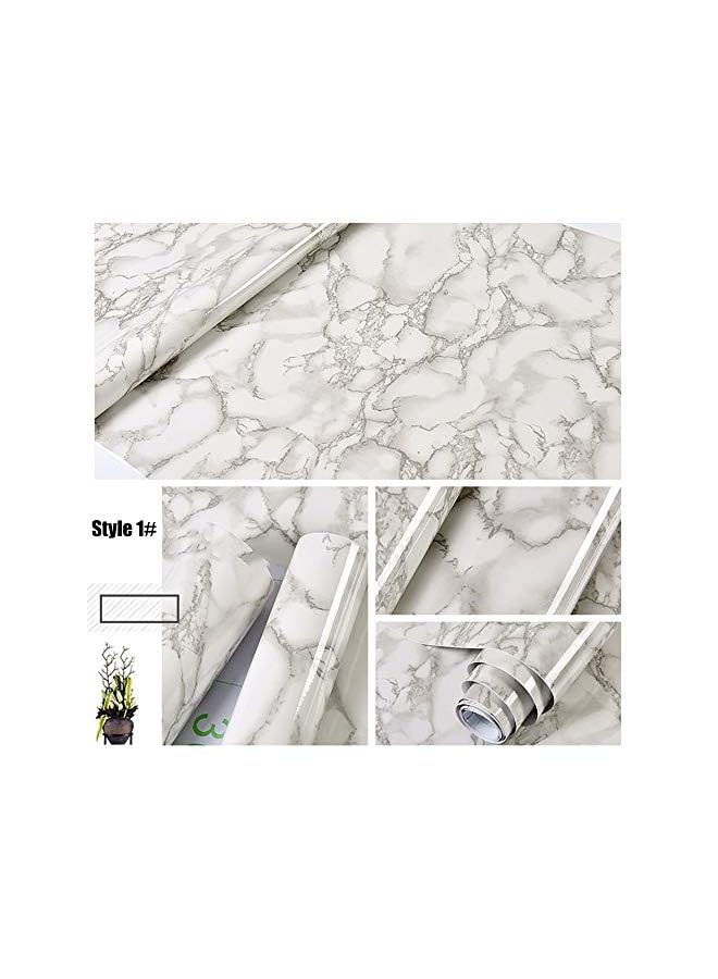 erorex Marble Pattern Self- Adhesive Water-Resistant Removable Peel And Stick Pvc Wall Stickers For Living Room Bathroom Kitchen (5M X 60Cm) - Image 3