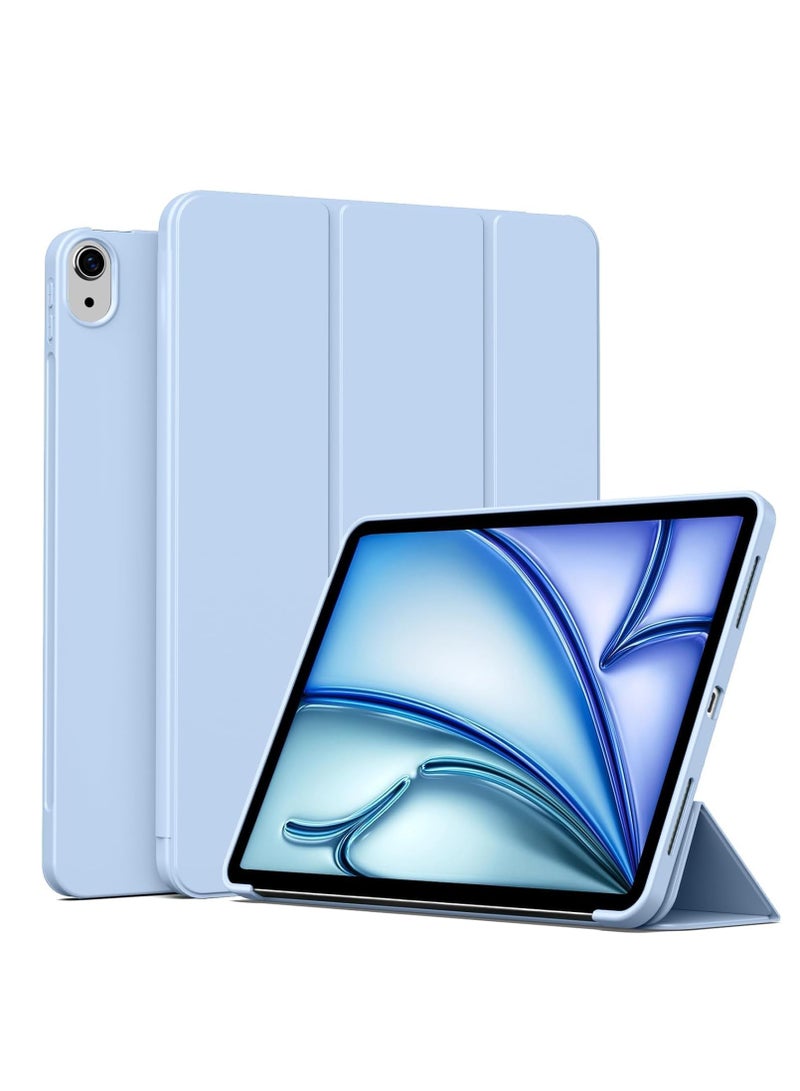 ELTRAZONE Case for iPad Air 11 Inch M2 2024, Also Fits iPad Air 5th/4th Gen 10.9 Inch (2022/2020) – Slim Lightweight Smart Folio Cover with Auto Sleep/Wake, Soft TPU Back, Magnetic Closure, Full Protection for iPad Light Blue - Image 1