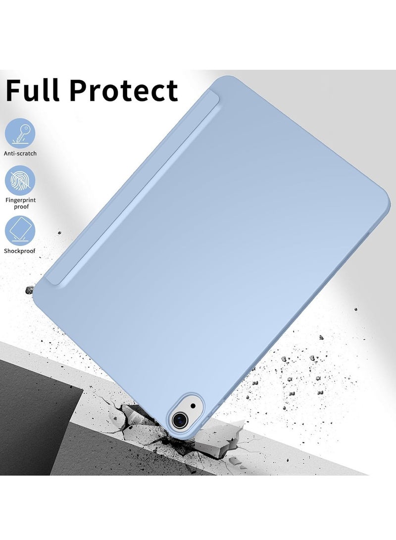 ELTRAZONE Case for iPad Air 11 Inch M2 2024, Also Fits iPad Air 5th/4th Gen 10.9 Inch (2022/2020) – Slim Lightweight Smart Folio Cover with Auto Sleep/Wake, Soft TPU Back, Magnetic Closure, Full Protection for iPad Light Blue - Image 5