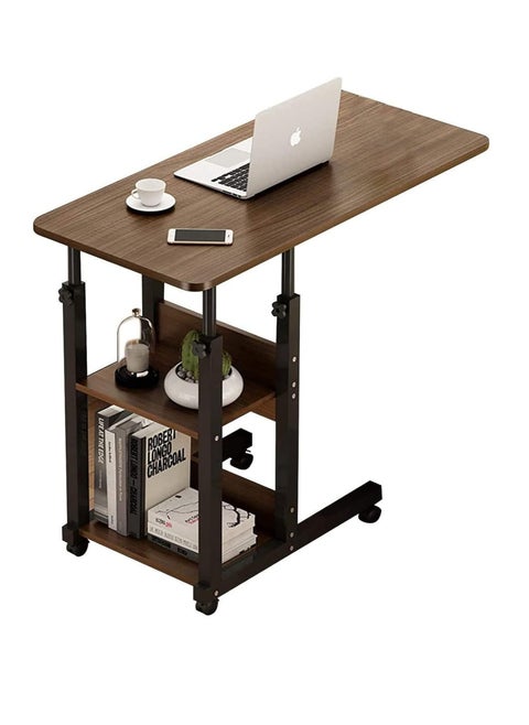 COOLBABY Bedside Table Dormitory Simple Bed Lazy Person Table Household Simple Bedroom Lifting Table Student Table Computer Desk with Wheels