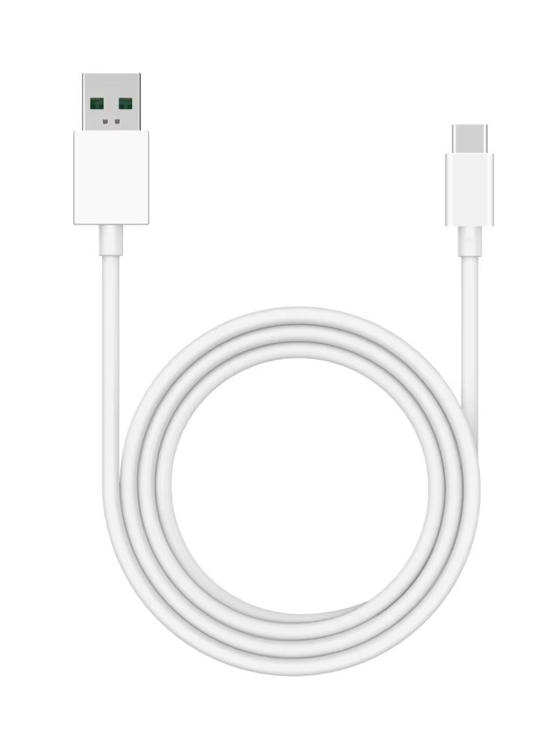 ريل مي كابل سوبر دارت USB A إلى Type-C 240 واط 12 أمبير 100 سم متوافق مع أوبو/وان بلس/فيفو/Super VOOC/Warp Charge/Dash Charge/Warp Cable/Dash Cable/SuperVooc كابل - Image 1
