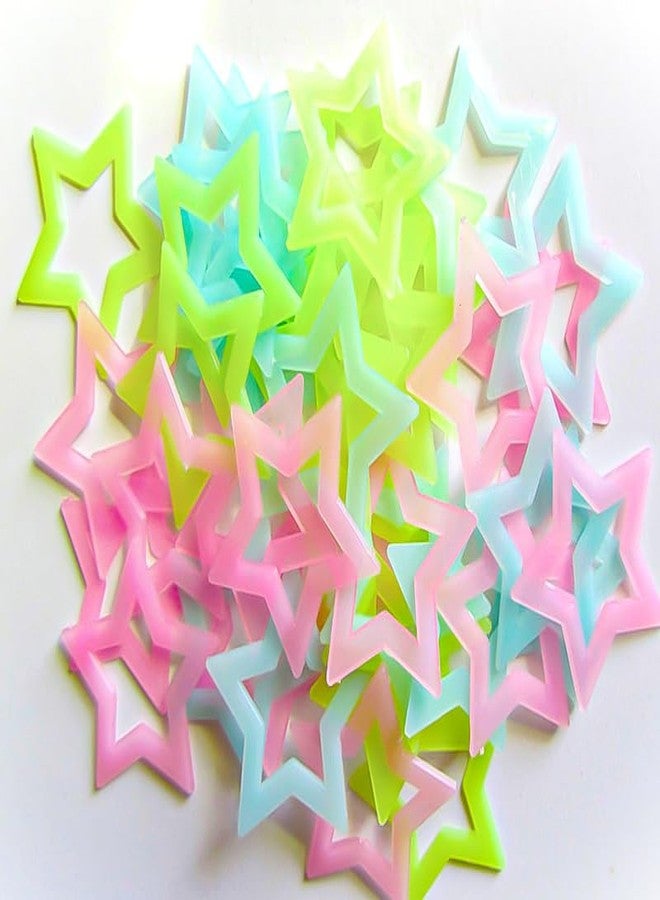 في جراسب ملصقات جدارية مزخرفة بألوان متعددة من VGRASSP، نجوم مجوفة مضيئة فلورية، ملصقات جدارية جذابة لغرف نوم الأطفال، وأسقف الغرف، وملصقات جدارية (تصاميم متنوعة) - Image 1