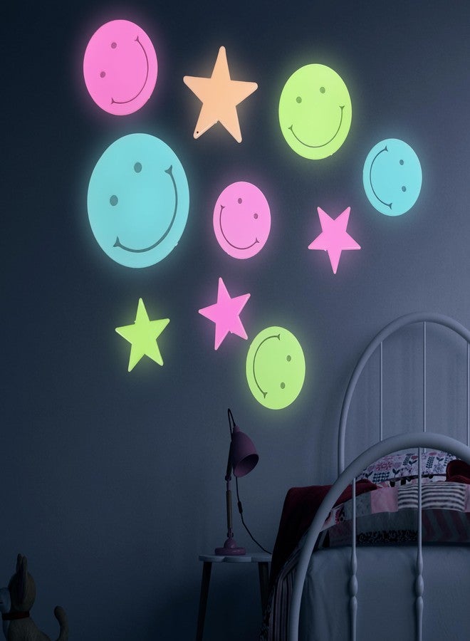 في جراسب ملصقات جدارية مزخرفة بألوان متعددة من VGRASSP، نجوم مجوفة مضيئة فلورية، ملصقات جدارية جذابة لغرف نوم الأطفال، وأسقف الغرف، وملصقات جدارية (تصاميم متنوعة) - Image 3
