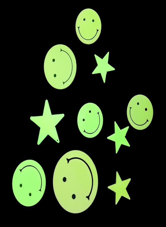 في جراسب ملصقات جدارية مزخرفة بألوان متعددة من VGRASSP، نجوم مجوفة مضيئة فلورية، ملصقات جدارية جذابة لغرف نوم الأطفال، وأسقف الغرف، وملصقات جدارية (تصاميم متنوعة) - Image 4