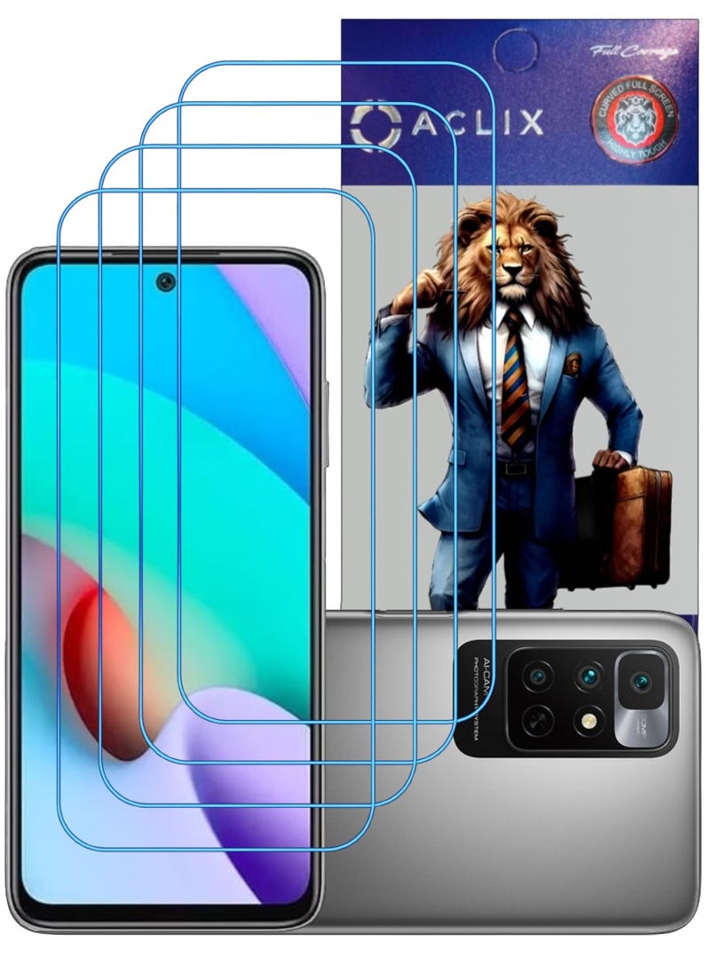 ACLIX 4 Pieces Antistatic ESD Dustproof Premium Quality High Definition Clear Tempered Glass Screen Protector Designed For Xiaomi Redmi Note 11 4G - Image 1