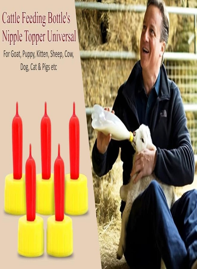 Agarwals Bottle's Topper Nipple for Cattle Feeding Like Goats, Puppy, Kitten, etc. (Pack of 4) - Image 3