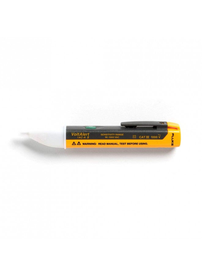 FLUKE Fluke 1AC-A1-II VoltAlert Non-Contact Voltage Tester, Pocket-Sized, Voltage Detection Range 90 V to 1000 V AC, Audible Beeper, Silent Mode, Includes Batteries And 2 Year Warranty, CAT IV 1000 V Rating 