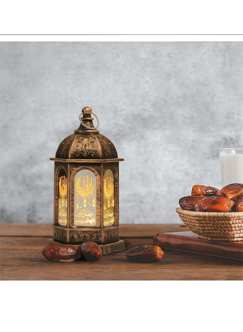 Mini lanterns, ramadan lanterns for ramadan decoration, mini castle moon pattern, ramadan lanterns for ramadan table decoration, ramadan gifts, home decoration, ramadan lighting, outdoor lantern decoration - Image 3