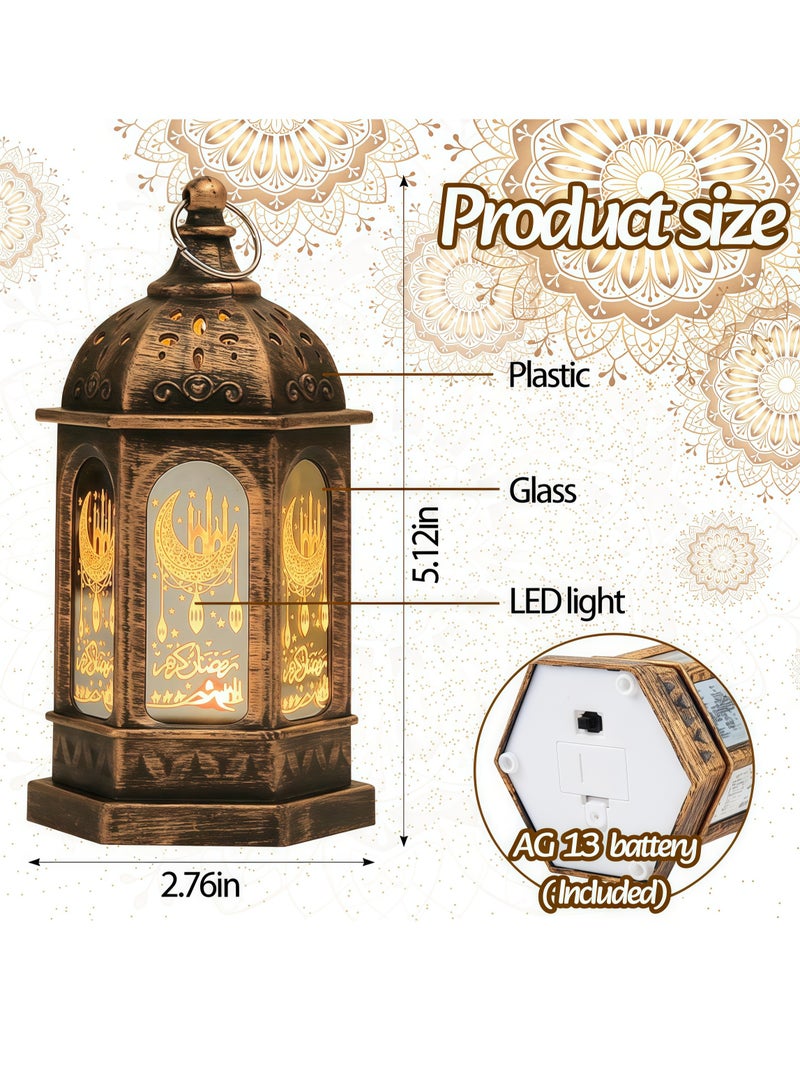 Mini lanterns, ramadan lanterns for ramadan decoration, mini castle moon pattern, ramadan lanterns for ramadan table decoration, ramadan gifts, home decoration, ramadan lighting, outdoor lantern decoration - Image 5