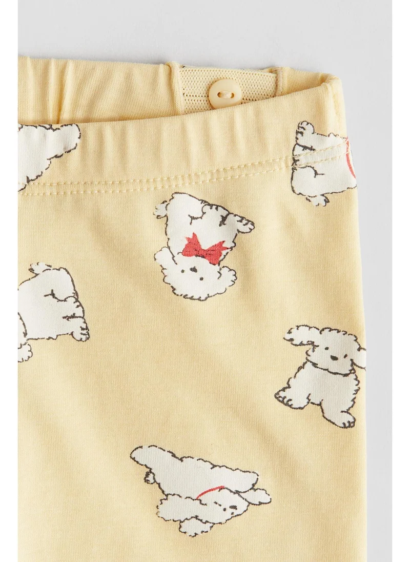 اتش اند ام Printed cotton leggings