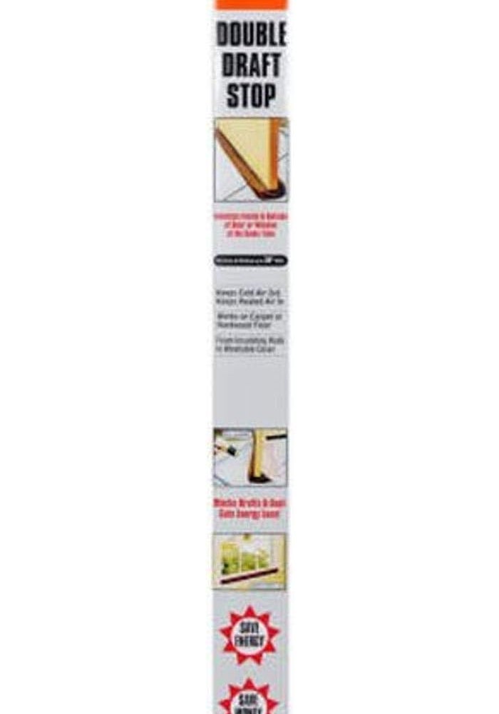 Frost King DDS1 Double Draft Stop for Doors and Windows, Brown