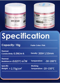 Halnziye Premium Performance Thermal Paste for Cooling All Processors CPU GPU PC PS4 Xbox Computers and Consoles High Thermal Conductivity Thermal Paste Long Durability Safe Application Non-Conductive  - Image 2