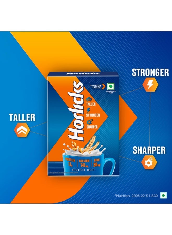 هورليكس عبوة إعادة تعبئة مشروب "هورليكس" (Horlicks) الغذائي - 500 جم - نكهة الشعير الكلاسيكية - مثبت سريرياً أنه يساعد الأطفال ليصبحوا أطول وأقوى وأكثر ذكاءً. - Image 3