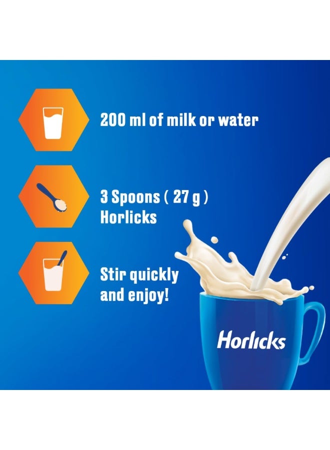 هورليكس عبوة إعادة تعبئة مشروب "هورليكس" (Horlicks) الغذائي - 500 جم - نكهة الشعير الكلاسيكية - مثبت سريرياً أنه يساعد الأطفال ليصبحوا أطول وأقوى وأكثر ذكاءً. - Image 4
