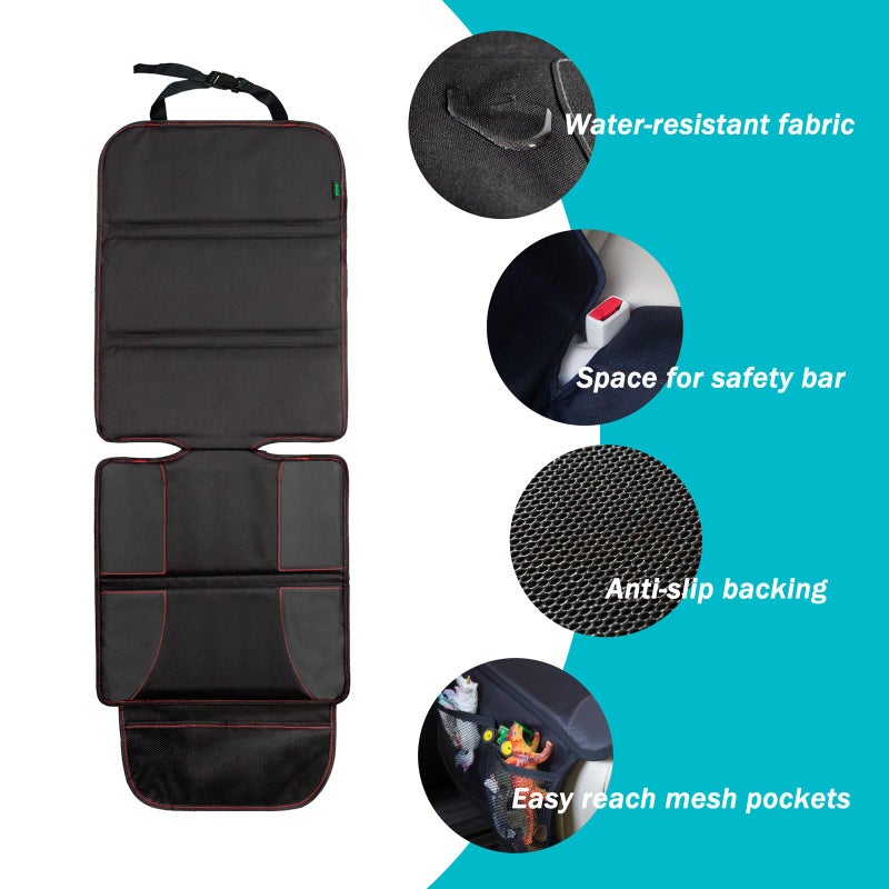 PIDO Car Seat Protector for Child Seat, 2 Pack Seat Protector with Thick Padding, Seat Covers to Protect Your Fabric and Leather Seats - Image 5