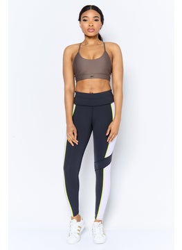 Reebok Women Lightly Padded Training Sports Bra, Dark Olive  - Image 2