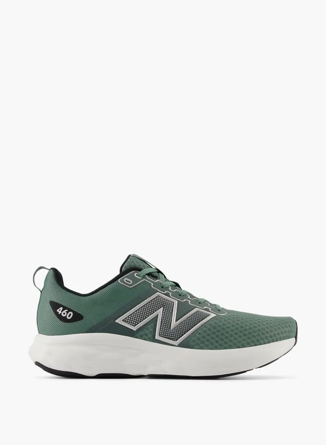 نيو بالانس Men's Logo Detail Sports Shoes with Lace-Up Closure - 460
