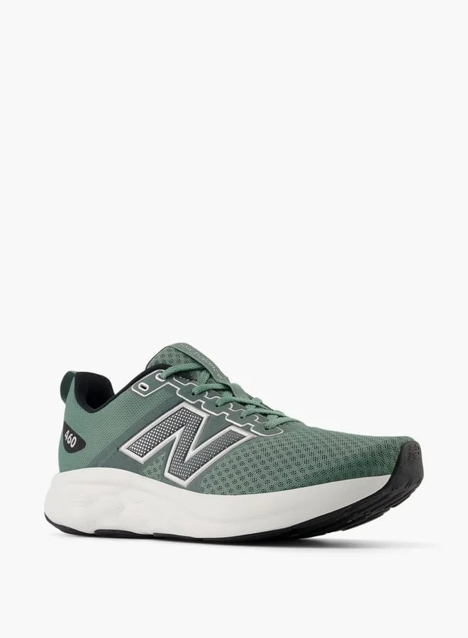 نيو بالانس Men's Logo Detail Sports Shoes with Lace-Up Closure - 460