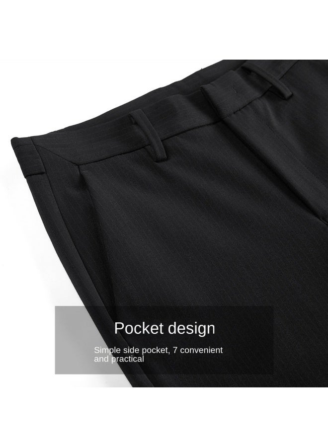 Septwolves Daily Commute】men's Casual Trousers, Fashionable Stretch Striped Print Pants, Comfortable And Durable Slim-fit Trousers - Image 3