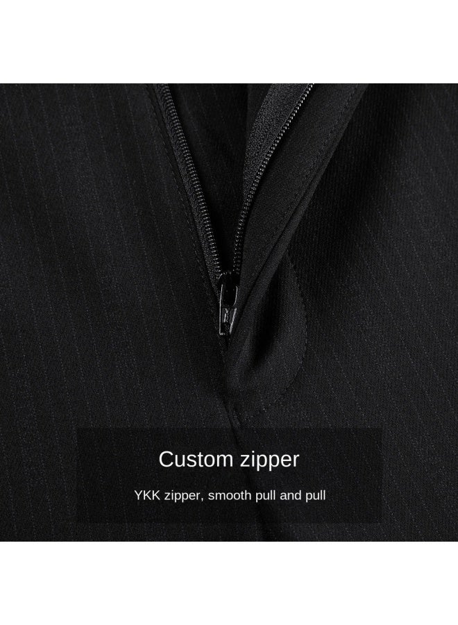 Septwolves Daily Commute】men's Casual Trousers, Fashionable Stretch Striped Print Pants, Comfortable And Durable Slim-fit Trousers - Image 4