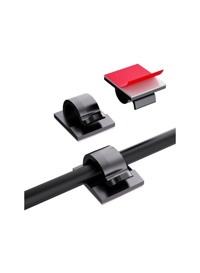 promass Cable Management Organizer Kit Wire Organizer for Home and Office Computer TV Under Gaming Desk (200 PCS) - Image 3