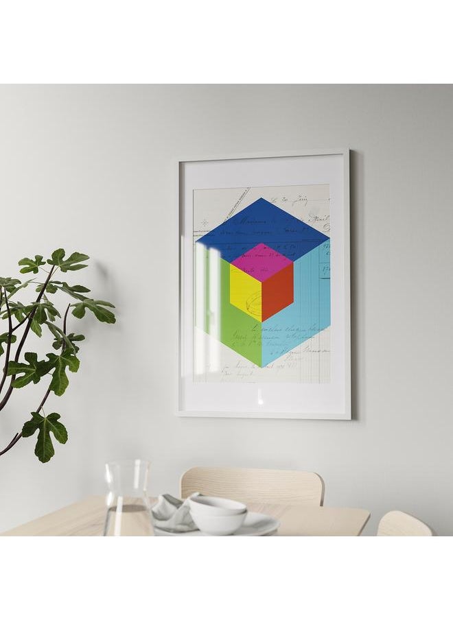 Green Tiger - Frame, white, 61x91 cm - Image 1