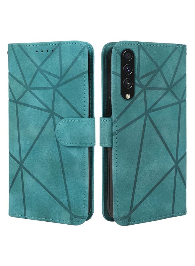 S-TOP Case For Samsung Galaxy A50 Skin Feel Geometric Lines Leather Phone Case - Image 2