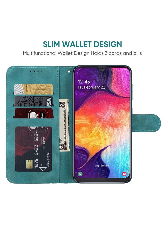 S-TOP Case For Samsung Galaxy A50 Skin Feel Geometric Lines Leather Phone Case - Image 3