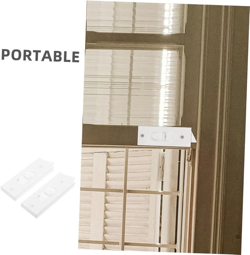 ARTIBETTER 2 Pack Sliding Window Sash Locks White Easy Install Horizontal Vertical Security - Image 4