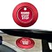 LECART Red Start Button Cover Sticker Fit for Ford Explorer ST XLT Limited Platinum 2024 2023 2022 2021 2020 Auto Interior Accessories Keyless Ignition Decoration Trims Pack of 2 - Image 2