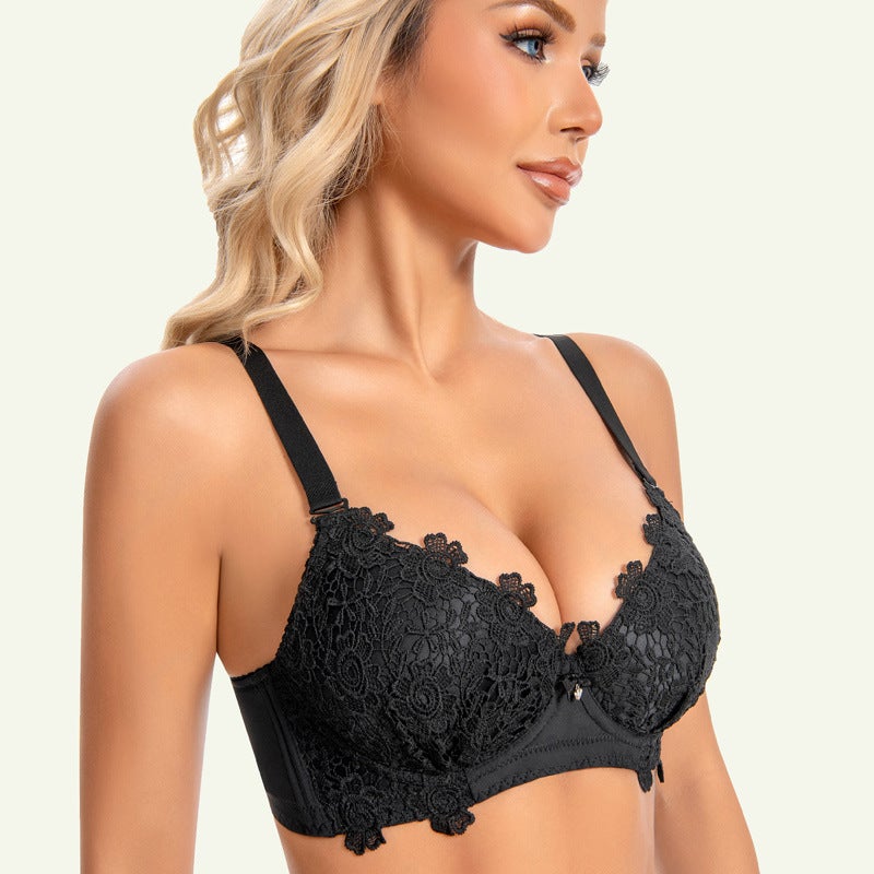 Underwire Bra French Lace Push-Up Cool Ozon Lingerie Newbra Thin Cup - Image 5