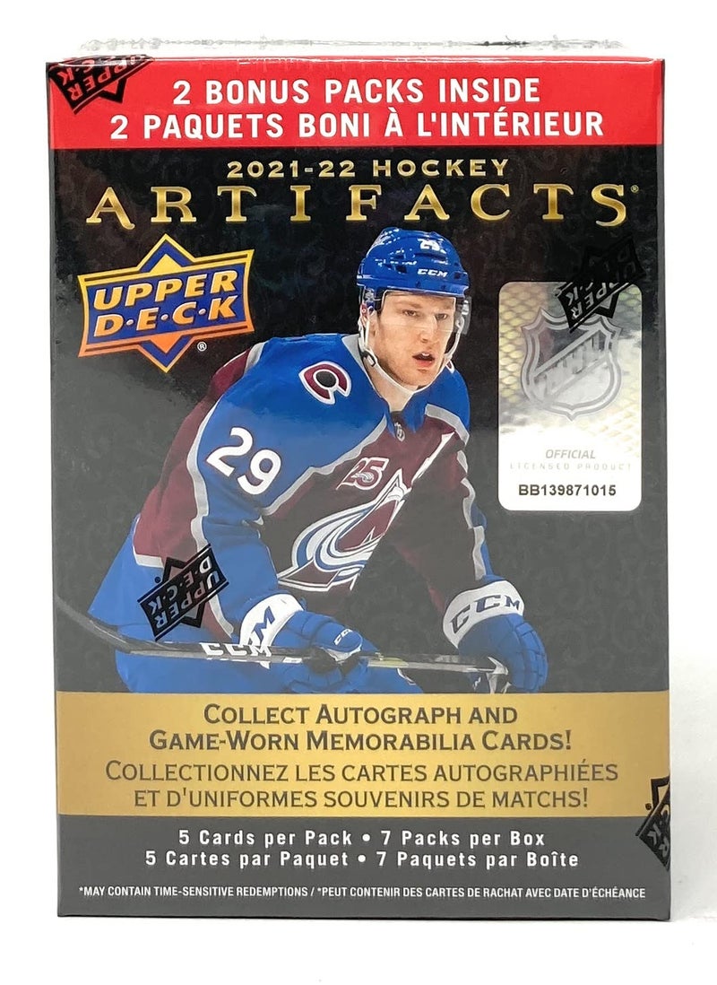 Upper Deck 2021-22 Hockey Artifacts Trading Cards - Image 1