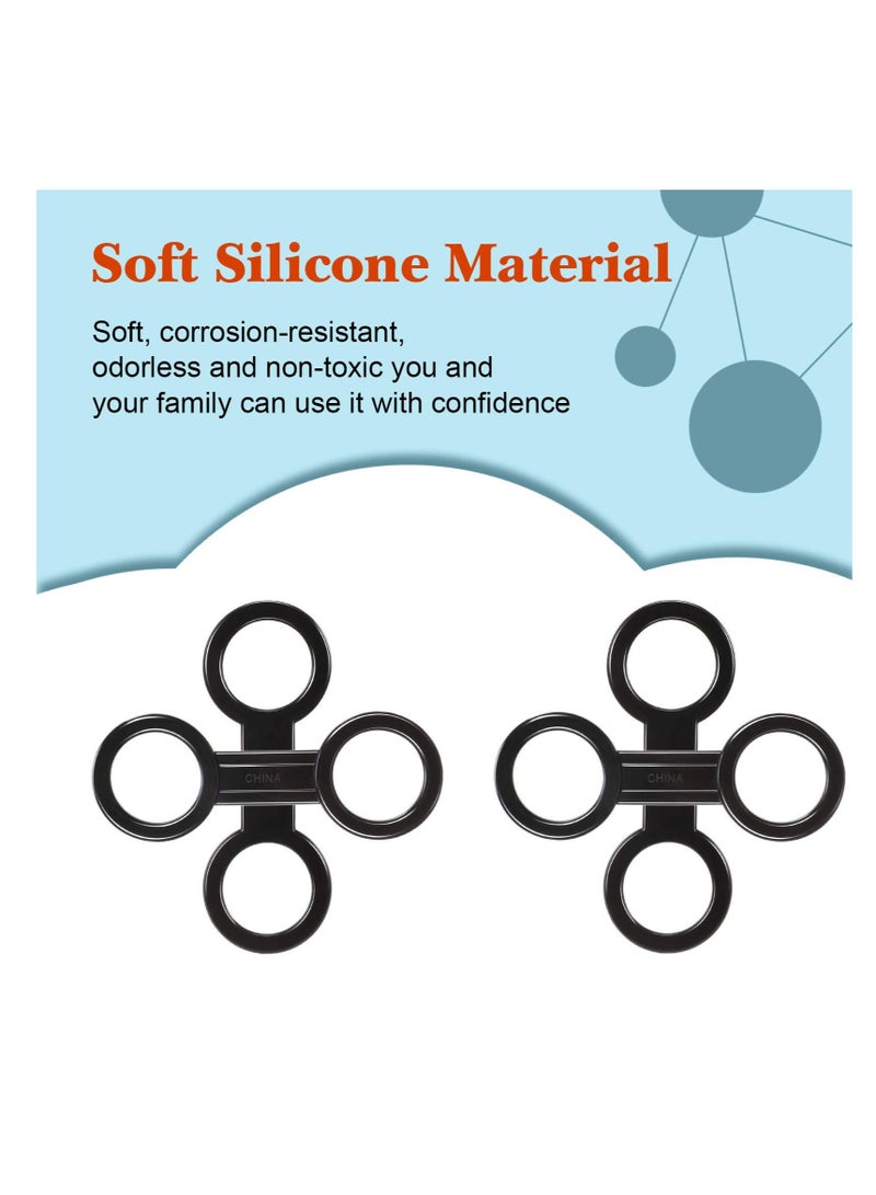 Excefore Silicone Snorkel Strap Keeper, Dive Lock Kit, 12 Pcs Dive Universal Plastic Clip, Snorkel Mask Strap Keeper Tube Holder, Attachment Gear Spare Part Accessories - Image 3