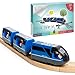 KipiPol Battery Operated Action Locomotive Toy Train Set for Wooden Tracks MagneticCompatible with Thomas The Train Toys Brio Tram Set for Toddlers 35 and up Stocking Stuffers for Kids - Image 4