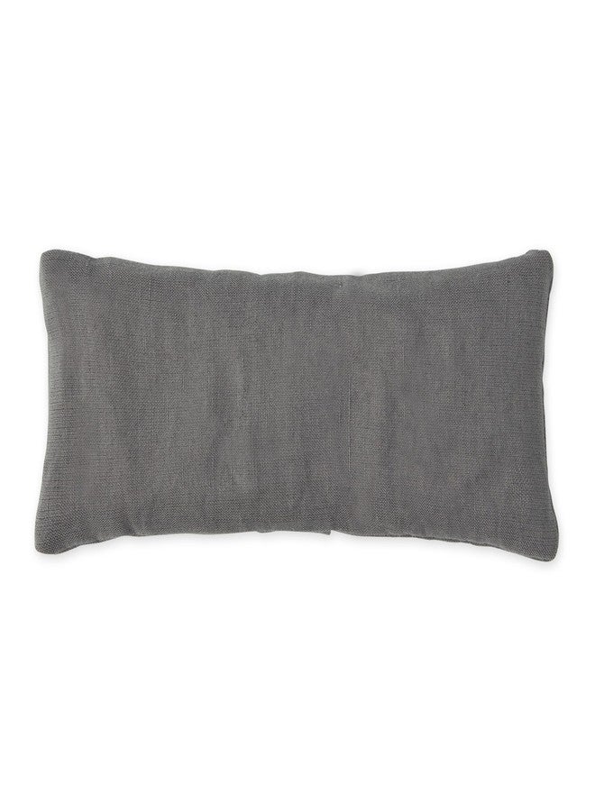 Bucky Linen Hot & Cold Eye Pillow, Natural Buckwheat Filling, Gray, 8x3.5-inch - Image 1