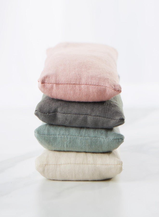 Bucky Linen Hot & Cold Eye Pillow, Natural Buckwheat Filling, Gray, 8x3.5-inch - Image 5