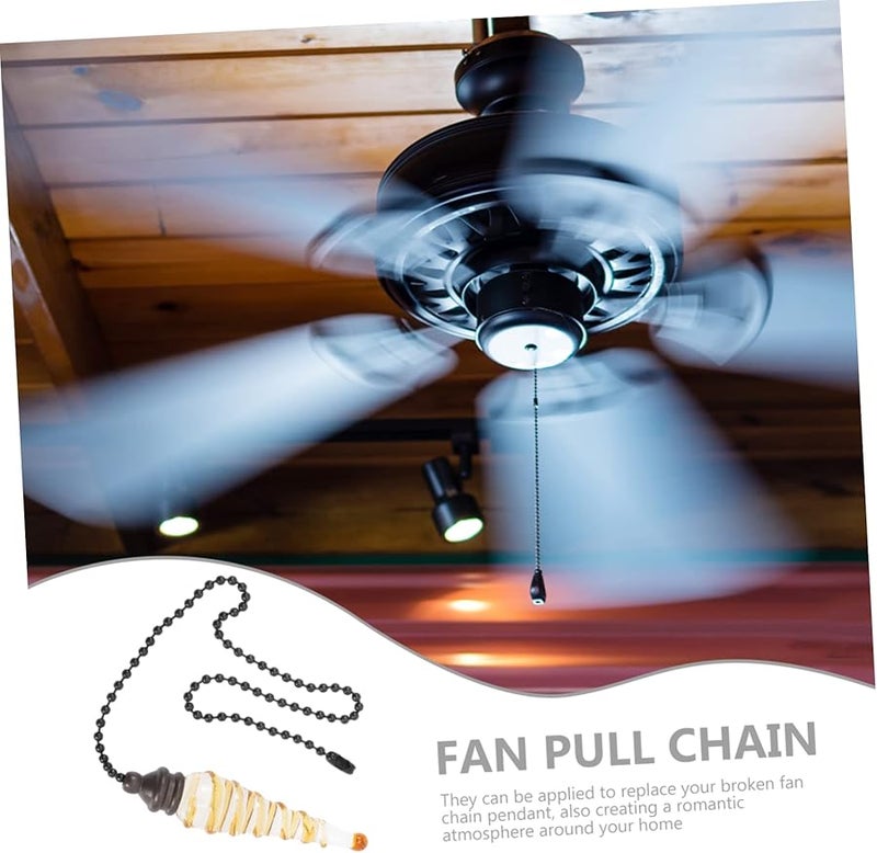 Yellow Ceiling Fan Pull Chain Extender Decorative Light Pull for Bathroom Bedroom Living Room - Image 5