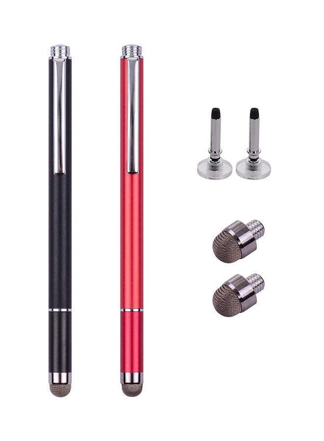 نيبمينينت قلم ستايلس 2 في 1 لشاشات اللمس مع رأس من الفايبر ورأس قرص متعدد الألوان - Image 1