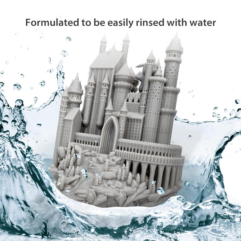 Phrozen 3D Printer Water-Washable Rapid Resin, Model Gray 405nm LCD UV-Curing Photopolymer Resin for High Precision Printing, Low Odor, Non-Brittle, Easy to Print, Easy to Clean and Cure (1KG) - Image 4