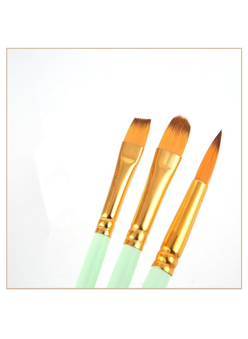 Keep Smiling Artist Nylon Brush Set – 6 PCS - Image 5