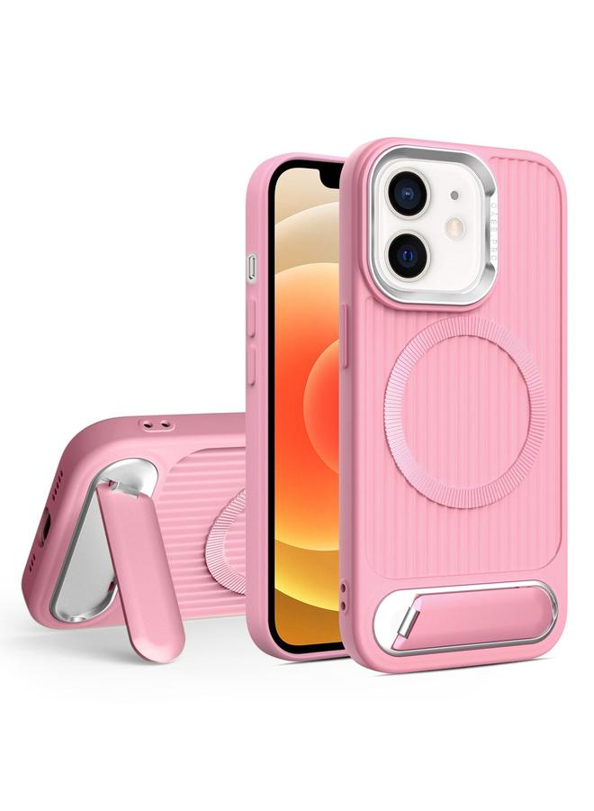 اس-توب جراب لهاتف iPhone 12 بخطوط عمودية وحامل مسطح غير مرئي من MagSafe - Image 1