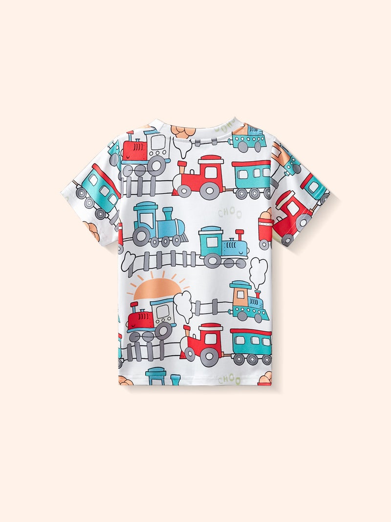Children'S Short Sleeve T-Shirt New Cartoon Car Print Short Sleeve T-Shirt I Children'S Clothing Boys Casual Fashion Tops Clothing - Image 3