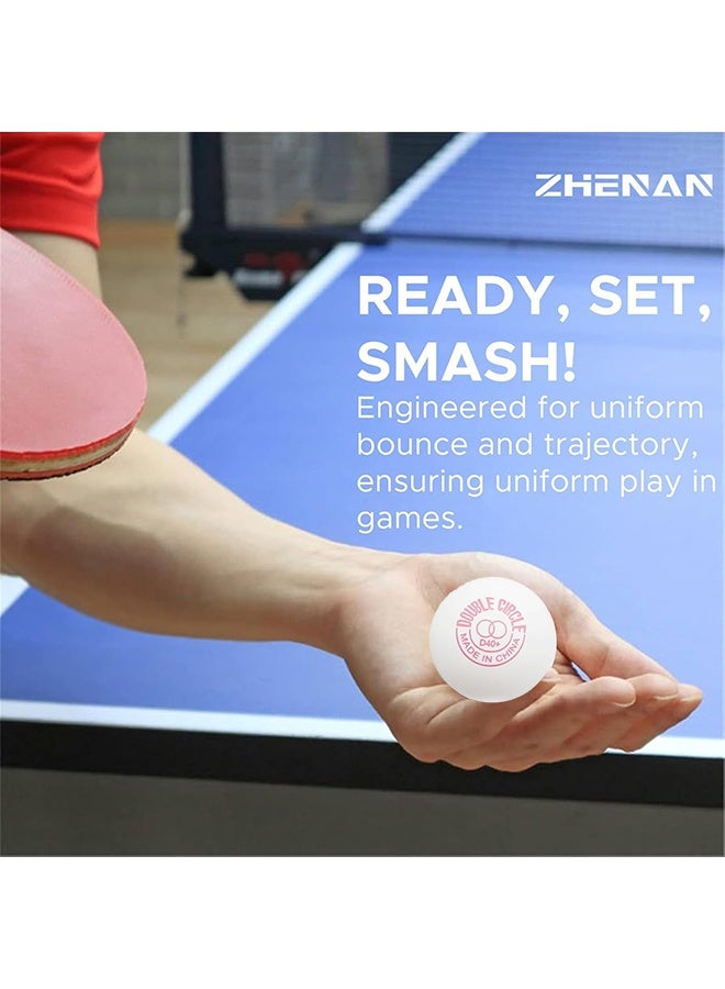 دي إتش أس 10 قطع من كرات تنس الطاولة متعددة الألوان باللون الأبيض، كرات تنس الطاولة المتقدمة 3 نجوم للتدريب والتمرين، كرة بينج بونج للمنافسة واللعب الترفيهي، ألعاب، اصنعها بنفسك - Image 3