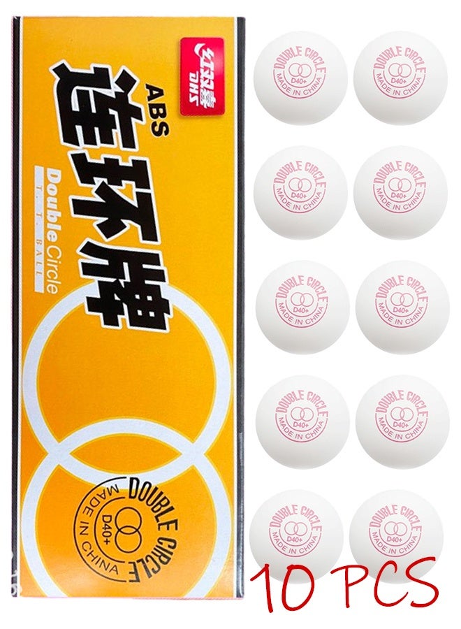 دي إتش أس 10 قطع من كرات تنس الطاولة متعددة الألوان باللون الأبيض، كرات تنس الطاولة المتقدمة 3 نجوم للتدريب والتمرين، كرة بينج بونج للمنافسة واللعب الترفيهي، ألعاب، اصنعها بنفسك - Image 1