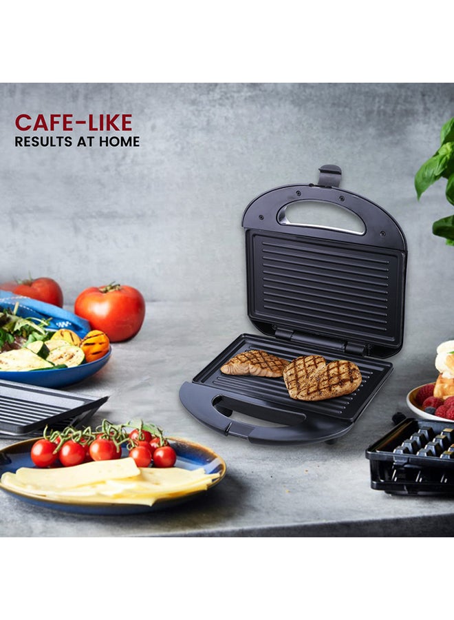 SONASHI 2-Slice Non-Stick Sandwich Grill Maker With Drip Coffee Maker Bundle 2 Slices 750 W SGT-853 + SCM-4920 Black - Image 2