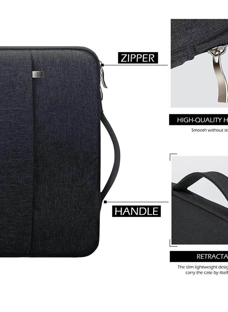 Generic Sleeve Case for 13 inch New MacBook Air M2 A2681 M1 A2337 A2179 A1932 | 13 inch New MacBook Pro M2 M1 A2338 A2251 A2289 A2159 A1989 | 12.9" iPad Pro 5th 4th 3rd Computer Bag--Black  - Image 2